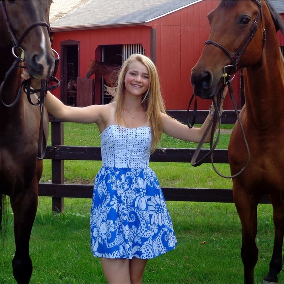 Lilly Pulitzer Ferris Strapless Cotten Eyelet - Picture 5 of 6